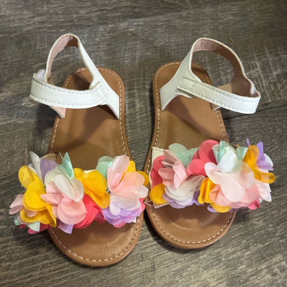 Other - Floral Kids Sandals - White and Multicolor